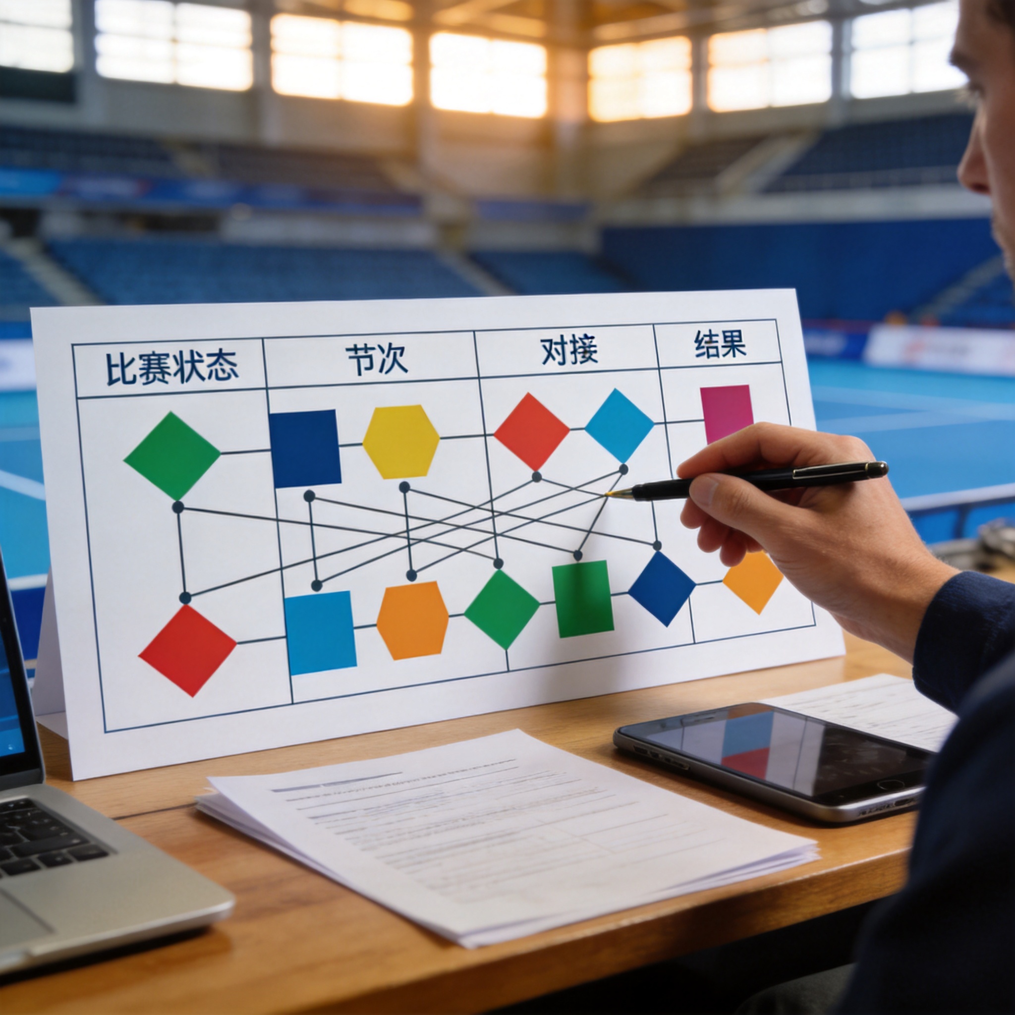 比分数据结构示意图：比赛状态、节次、主客队与比分字段在一行中的组合方式